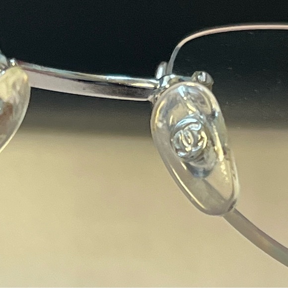 CHANEL Glasses Eyeglass Frames Coco Mark Rimless 2027 c 147 54 18 130 w/ Case - Picture 11 of 16
